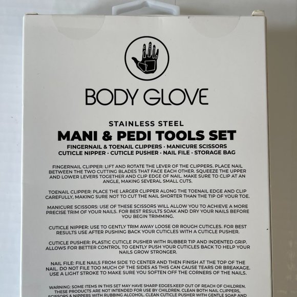 Mani/Pedi Kit STAINLESS STEEL 6 PC SET - Picture 2 of 4